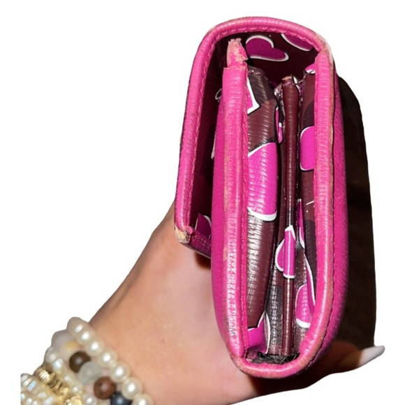 🩷 Gucci Heart Interlocking GG Long Continental Snap Wallet Pink Limited Edition - Picture 12 of 15